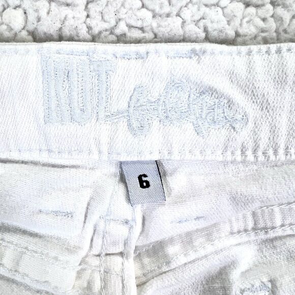 KUT From the Kloth Jeans Women’s Size 6 (Actual 32x28.5) White Katy Boyfriend - Picture 9 of 15